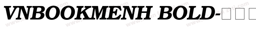 VNBookmenH Bold字体转换